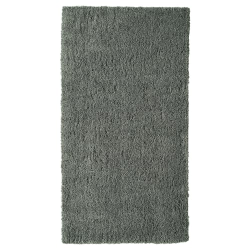 LINDKNUD Alfombra, pelo largo, gris oscuro, 2 ' 7 "x4 ' 11 "