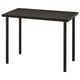 LINNMON / ADILS Escritorio, negro-marrón, 39 3/8x23 5/8 "