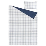 LINSNÄRJA Juego de edredón, azul/blanco, Twin/Twin extra largo