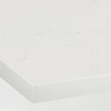 LOCKEBO Barra de cocina personalizada, blanco efecto de mármol/compuesto de vidrio, 1 1/8 "