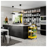 LOCKEBO Barra de cocina personalizada, blanco efecto de mármol/compuesto de vidrio, 1 1/8 "