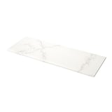 LOCKEBO Barra de cocina personalizada, blanco efecto mármol alegre/compuesto de vidrio, 1 1/8 "