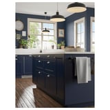 LOCKEBO Barra de cocina personalizada, blanco efecto mármol alegre/compuesto de vidrio, 1 1/8 "