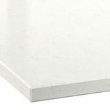 LOCKEBO Barra de cocina personalizada, blanco/gris efecto mármol alegre/compuesto de vidrio, 1 1/8 "