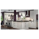 LOCKEBO Barra de cocina personalizada, negro efecto de mármol/compuesto de vidrio, 1 1/8 "