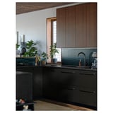 LOCKEBO Barra de cocina personalizada, negro efecto de mármol/compuesto de vidrio, 1 1/8 "