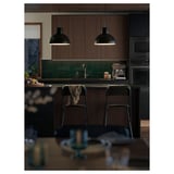 LOCKEBO Barra de cocina personalizada, negro efecto de mármol/compuesto de vidrio, 1 1/8 "