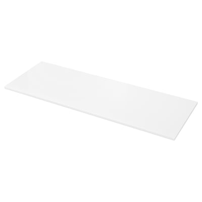 LOCKEBO Encimera de cocina personalizada, blanco/compuesto de vidrio, 1 1/8 "