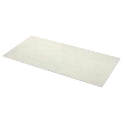 LOCKEBO Encimera de cocina personalizada, gris claro blanco/gris/efecto de mármol compuesto de vidrio, 1 1/8 "