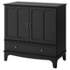 LOMMARP Gabinete, negro, 40 1/8x39 3/4 "