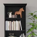 LOMMARP Librero, negro, 25 5/8x78 3/8 "