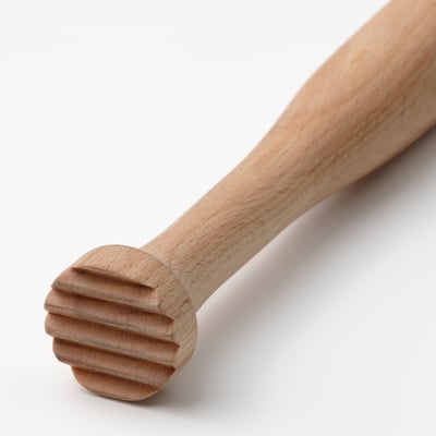 LUFTTÄT Juego de bar, 3 piezas, acero inoxidable/madera