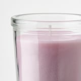 LUGNARE Vela perfumada recipiente de vidrio, Jazmín/rosado, 20 hr