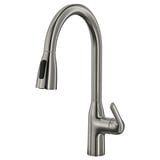 MACKSJÖN Grifo extensible+rociador, color de acero inoxidable
