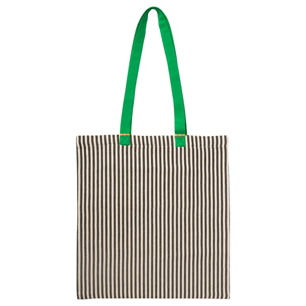 MÄVINN Bolsa, verde/raya blanco/negro