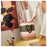 MÄVINN Canasta de almacenamiento, a rayas multicolor