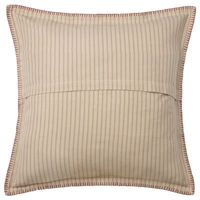 MÄVINN Funda para cojín, beige rojo/corazón, 20x20 "