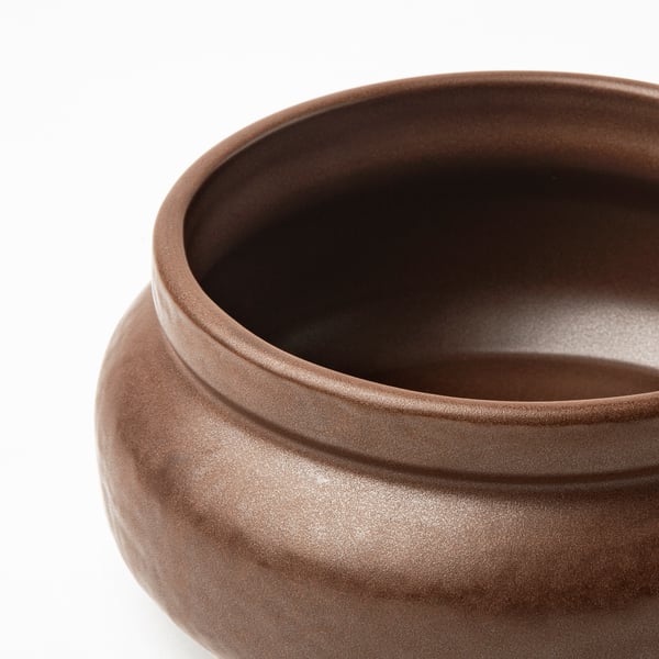 MÄVINN Tazón, marrón/cerámica, 6 ½ "