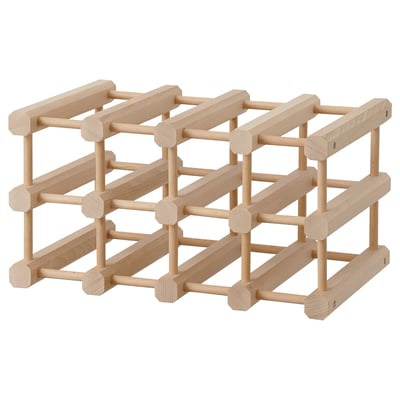 MAGNETISK Botellero para 12 botellas, madera maciza