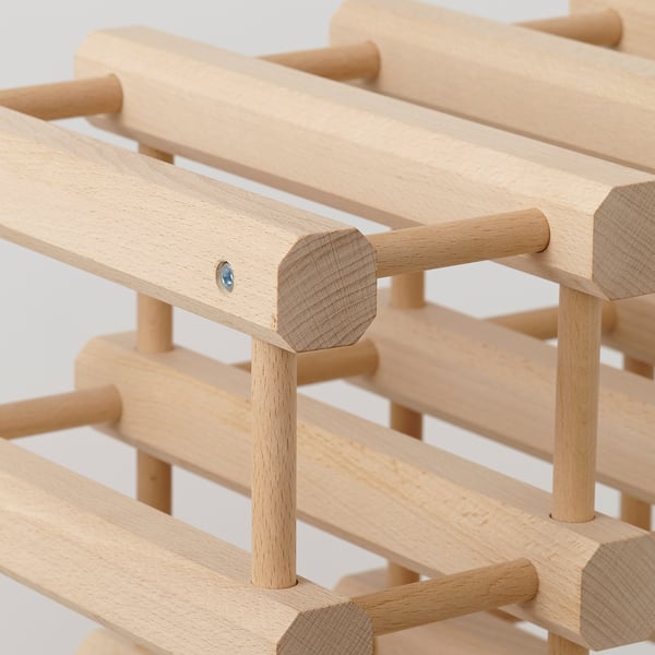 MAGNETISK Botellero para 12 botellas, madera maciza