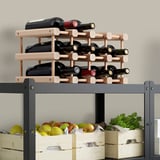 MAGNETISK Botellero para 12 botellas, madera maciza