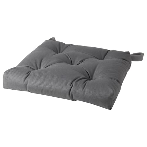 MALINDA Cojín para silla, gris, 16/14x15x3 "
