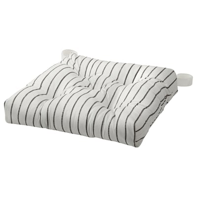 MALINDA Cojín para silla, raya gris, 16/14x15x3 "