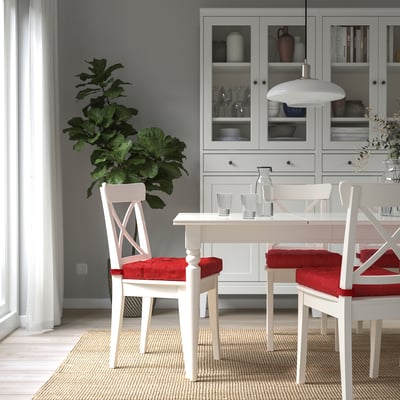 MALINDA Cojín para silla, rojo vivo, 16/14x15x3 "
