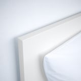 MALM Base de cama alta, blanco/Lönset, Tamaño queen