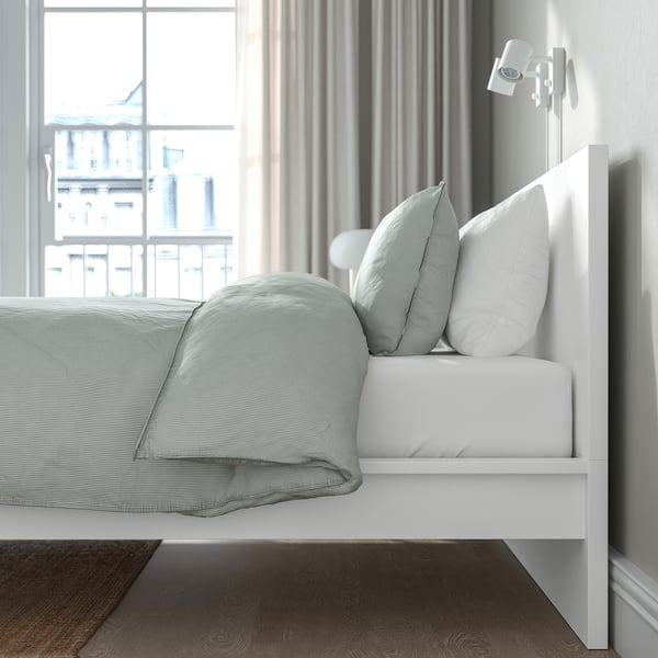 MALM Base de cama alta, blanco, Tamaño queen
