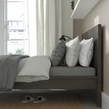 MALM / STORKLINTA Muebles de dormitorio, juego de 4, marrón oscuro chapa/marrón oscuro efecto de roble, Tamaño full