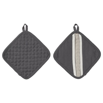 MARIATHERES Guante para cocina, gris/beige, 7x7 "