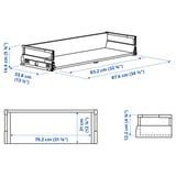 MAXIMERA Cajón medio, blanco, 36x14 3/4 "