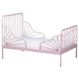 MINNEN Estructura cama ext+base tablillas, rosado claro, 38 1/4x74 3/4 "