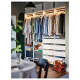 MISSMYRA Tira de luces LED armario+sensor, regulable blanco, 22 "