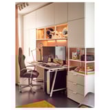 MISSMYRA Tira de luces LED armario+sensor, regulable blanco, 22 "