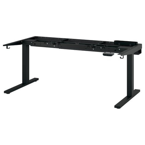 MITTZON Armazón inf ajustable escritorio, eléctrico/negro, 47 1/4/55 1/8/63x31 1/2 "