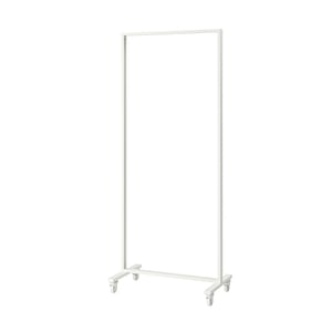 MITTZON Armazón+ruedas, blanco, 33 1/2x80 3/4x19 5/8 "