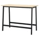 MITTZON Mesa de reuniones, chapa de abedul/negro, 55 1/8x26 3/4x41 3/8 "