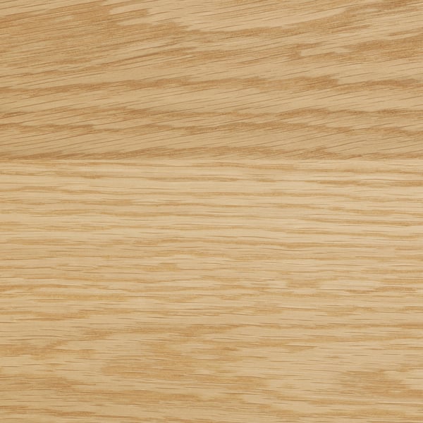 MÖLLEKULLA Encimera de cocina, roble/chapa, 74x1 1/2 "