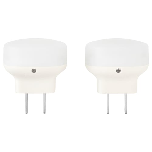 MÖRKRÄDD Lámpara noche LED con sensor, blanco