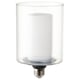MOLNART Bombilla LED E26 150 lúmenes, cilindro vidrio/a rayas, 4 "