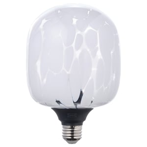 MOLNART Bombilla LED E26 240 lúmenes, tubular blanco/vidrio transparente, 5 "