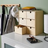 MOPPE Mini gavetero, contrachapado de abedul, 12 ¼x7x12 5/8 "