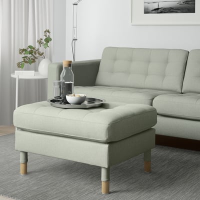 MORABO Reposapiés, Gunnared verde claro/madera