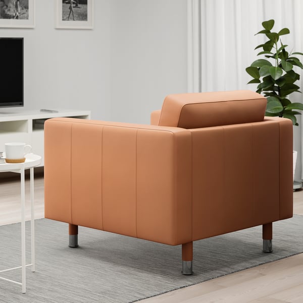MORABO Sillón, Grann/Bomstad marrón dorado/metal