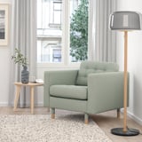 MORABO Sillón, Gunnared verde claro/madera