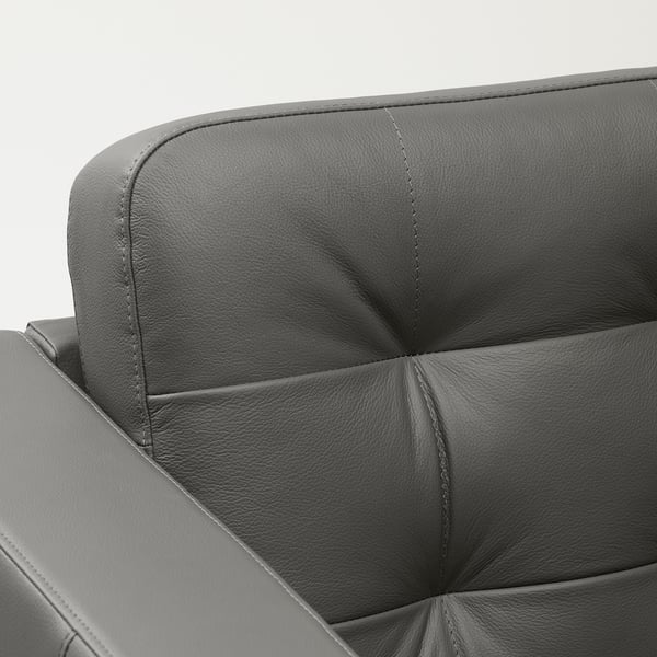 MORABO Sofá 4 plazas+chaises longues, Grann/Bomstad verde gris/metal