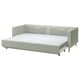 MORABO Sofá cama, Gunnared verde claro/madera