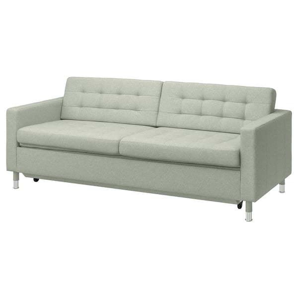 MORABO Sofá cama, Gunnared verde claro/metal